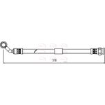 Apec Brake Hose Rear HOS4030