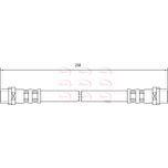 Apec Brake Hose Rear Outer HOS4042