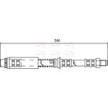 Apec Brake Hose Front HOS4047