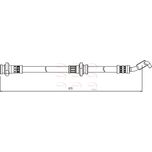 Apec Brake Hose Front Right HOS4055