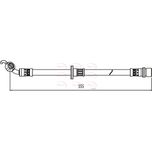 Apec Brake Hose Rear Left HOS4074
