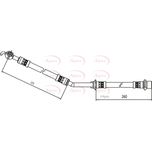 Apec Brake Hose Front Left HOS4076