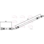 Apec Brake Hose Front Left HOS4077