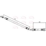 Apec Brake Hose Front Right HOS4079