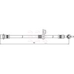 Apec Brake Hose Rear HOS4083