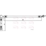 Apec Brake Hose Rear Right HOS4085