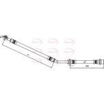 Apec Brake Hose Front Left HOS4088