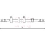 Apec Brake Hose Front Left HOS4103