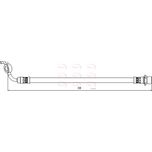Apec Brake Hose Rear Left HOS4128