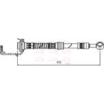Apec Brake Hose Rear Right HOS4132