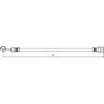 Apec Brake Hose Rear Left HOS4133