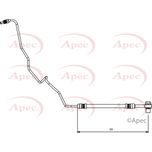 Apec Brake Hose Rear Outer, Left HOS4136
