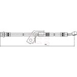 Apec Brake Hose Rear Left HOS4140