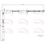 Apec Brake Hose Front Right HOS4174
