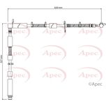Apec Brake Hose Front Left HOS4175
