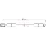 Apec Brake Hose Rear HOS4240