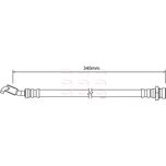 Apec Brake Hose Rear Left HOS4261