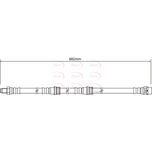 Apec Brake Hose Rear HOS4302