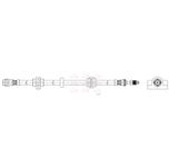 Apec Brake Hose Front HOS4304