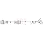 Apec Brake Hose Front Left HOS4436
