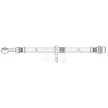 Apec Brake Hose Front Right HOS4446
