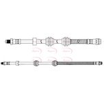Apec Brake Hose Rear HOS4461