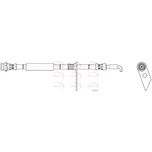 Apec Brake Hose Front Left HOS4470