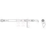 Apec Brake Hose Front Left HOS4473