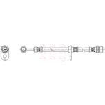 Apec Brake Hose Front Left HOS4492