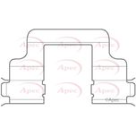 Apec Brake Pad Fitting Kit Rear KIT1130