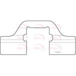 Apec Brake Pad Fitting Kit Rear KIT1134