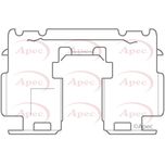 Apec Brake Pad Fitting Kit Rear KIT1137