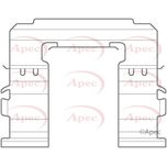 Apec Brake Pad Fitting Kit Front KIT1141