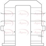 Apec Brake Pad Fitting Kit Rear KIT1143