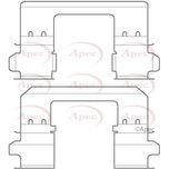 Apec Brake Pad Fitting Kit Front KIT1145