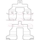 Apec Brake Pad Fitting Kit Rear KIT1146