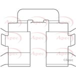 Apec Brake Pad Fitting Kit Rear KIT1147