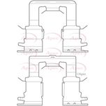 Apec Brake Pad Fitting Kit Rear KIT1149