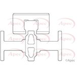 Apec Brake Pad Fitting Kit Rear KIT532