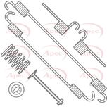 Apec Brake Shoe Fitting Kit Rear KIT791