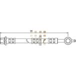 NAPA Brake Hose Front Left NBH1115