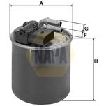 NAPA Fuel Filter NFF2224