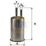 NAPA Fuel Filter NFF2232