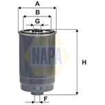NAPA Fuel Filter NFF2244
