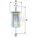 NAPA Fuel Filter NFF2246