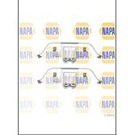 NAPA Brake Pad Fitting Kit Rear NFK1079