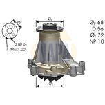 NAPA Water Pump NWP1357