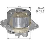NAPA Water Pump NWP1488