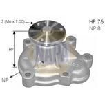 NAPA Water Pump NWP1542