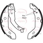 Apec Brake Shoes Set SHU589